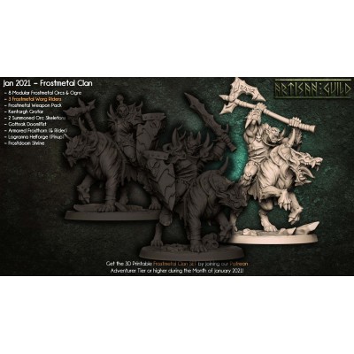 PACK Frostmetal Worg Riders