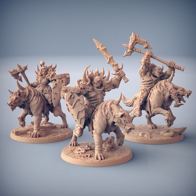 PACK Frostmetal Worg Riders